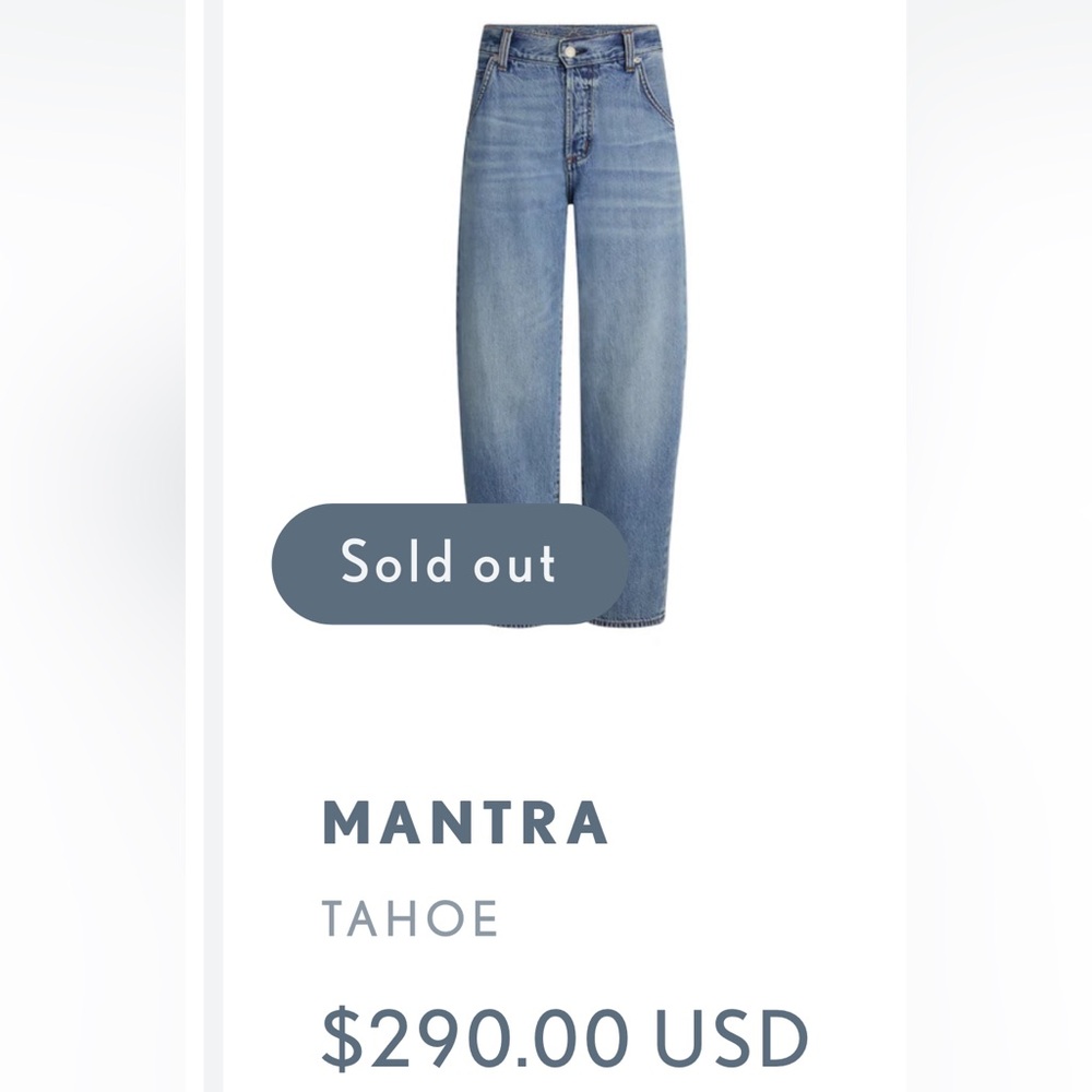 Daily Blue Women’s Jeans MANTRA TAHOE Size 29 NWT